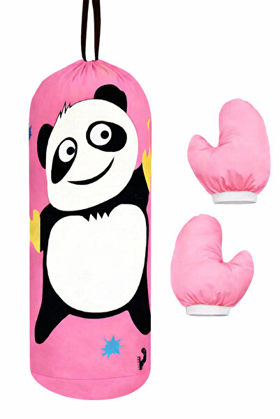 TOPRAK SPORT كيس ملاكمة مملوء به هدية قفاز وردي للأطفال من سن 2 إلى 6 سنوات