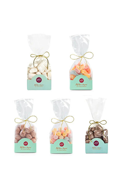 Elit Çikolata Karışık Bonbon Şeker 5'li Set Glutensiz