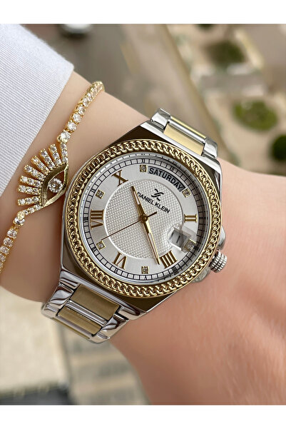 Daniel Klein 34 Mm Takvimli Kadın Kol Saati Ve Bileklik