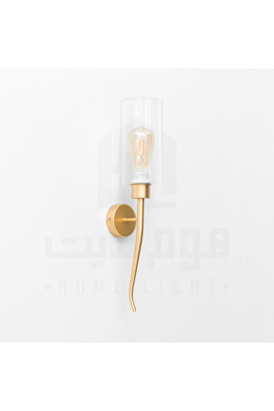 homelight ابليك مودرن ذهبي مطفي زجاج شفاف