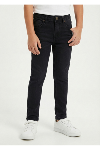 Doctor junior Αγόρι εφαρμοστό Μαύρο τζιν παντελόνι