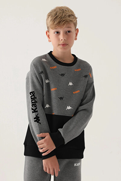 Kappa SWEATSHIRT PENTRU BĂIEȚI - MELANJ