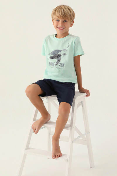 Arnetta Costum Bermuda pentru băiat verde pentru surfing