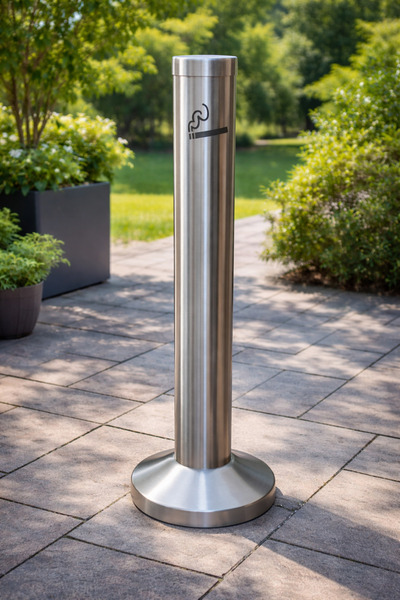 PNR HİJYEN Metal Sigara Küllüğü Paslanmaz Dış Mekan Metal Küllük İzmaritlik A...