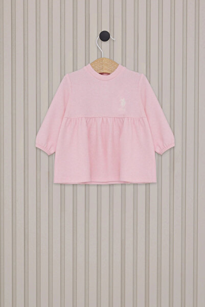 U.S. Polo Assn. US POLO KIZ BEBEK ELBİSE - A.PEMBE