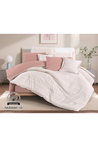 ALMIAAD High-quality, elegant summer double bedsheet set, 8 pieces, size 240*...