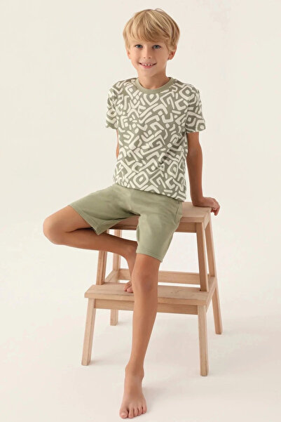 Arnetta Mixed Cream Boy Bermuda Suit