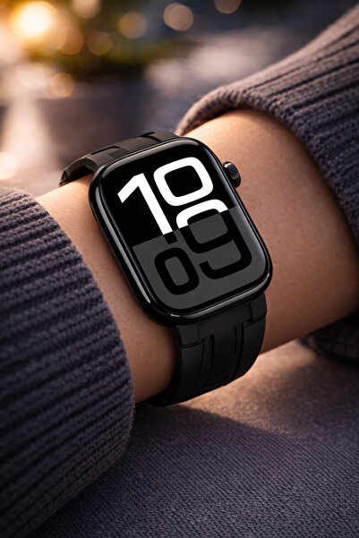 Sompon HK11 Mini 41mm Kasa Akıllı Saat – 2 Kordonlu Smart Watch (Siyah Renk)