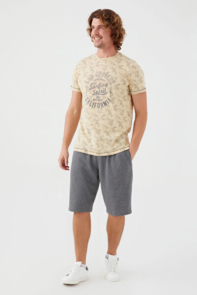 Arnetta Surfing Spirit Dark Beige Men's Bermuda Suit