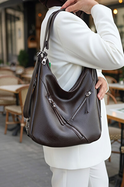 ÇANTAM GELSİN Geantă de umăr și rucsac pentru femei, cu 5 compartimente și do...