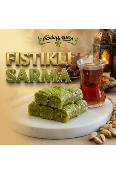 Siirt Doğal Gıda Taze Fıstıklı Sarma Baklava 500 GR
