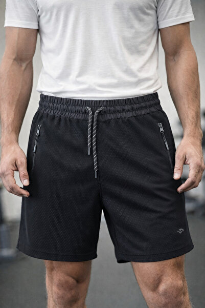 DYNAMO Men's Waist Lined Double Pocket Sports Shorts