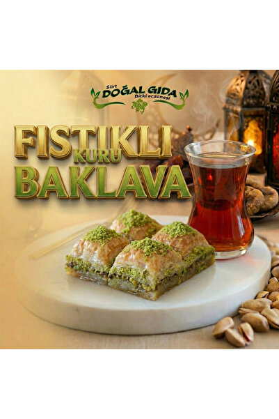Siirt Doğal Gıda Taze Fıstıklı Baklava Kuru 1 KG