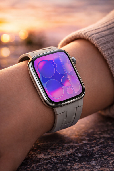 Sompon HK11 Mini 41mm Kasa Akıllı Saat – 2 Kordonlu Smart Watch (Gri Renk)