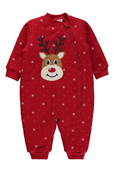 Civil Baby Noktalı Yıldız 90 Gr Uyku Tulumu - Kırmızı 12-18 Ay