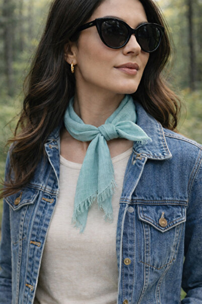 KRAFTELLA Linen Look Soft Silk Square Scarf – Matte Texture, Lightweight and ...