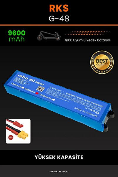 robo mi RKS G-48 / 36V 9600mAh Elektrikli Scooter Bataryası - Koruma Katmanlı...