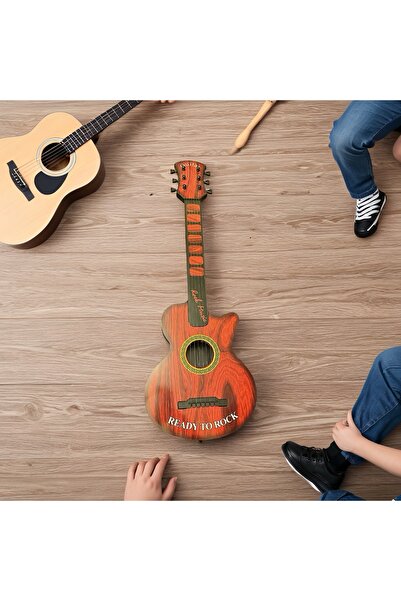 Universul Jucăriilor Chitară acustică 80 cm Culoare Maro, Design Ready to Rock