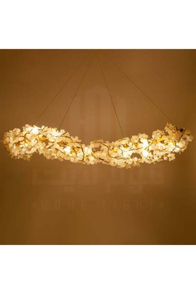 homelight ثريا فاخرة ذهبية جنيهات كريستال 1 متر و نصف