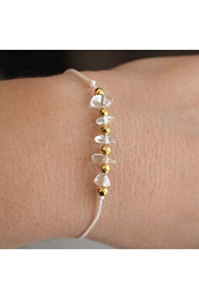 JİMNY JEWELRY سوار نودي من الحجر الطبيعي والهيماتيت بتصميم مكراميه
