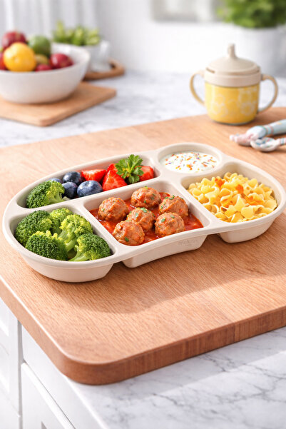 Melkan Home Breakfast and Dinner Plate for Kindergarten and Nursery - Childre...