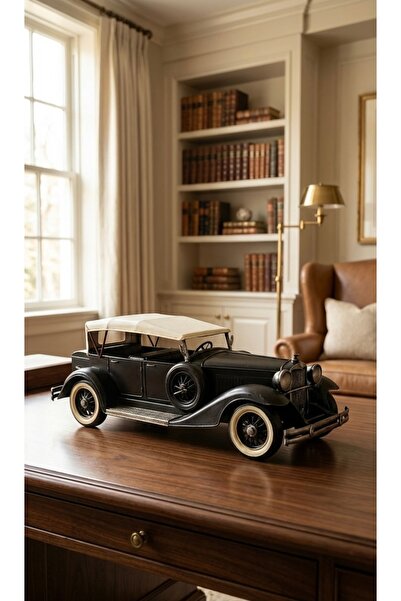 Pat Aksesuar Ev & Ofis Dekorasyonu Siyah Klasik Araba | Metal Dekoratif Obje ...