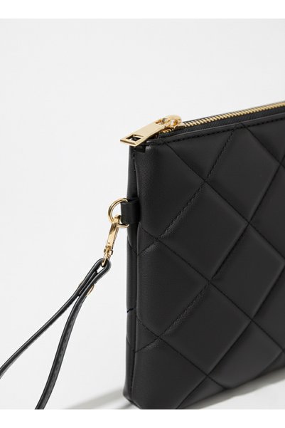 BK Bags & Accessories iPad Compatible Large Size Quilted Portfolio Clutch Handbag