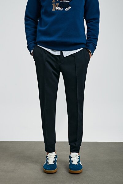 Lufian 112190335 Pıto Jogger Pants Slim Fit Men's Pants Dark Blue