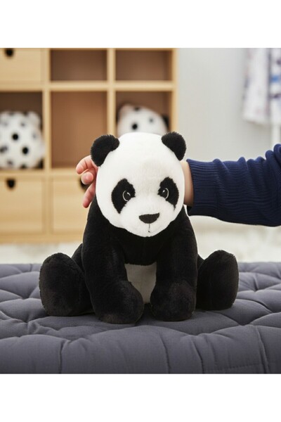 SyaMAG Ursulet panda de plus, moale si catifelat, 30 cm