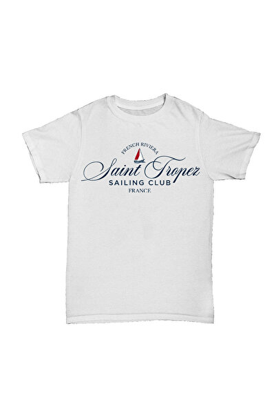 l'eivor تي شيرت قطني مطبوع للجنسين من نادي سانت تروز للإبحار