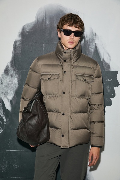 Lufian 112120258 Genıous Goose down Men's Coat Toprak