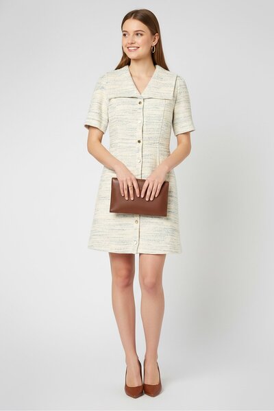 SANDRO Women Textured Mini Dress, Multicolor