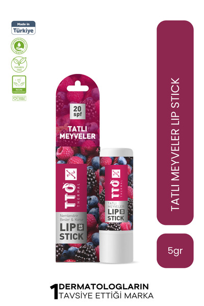 TTO أحمر شفاه إكس سويت فروت مع حماية من الشمس بعامل حماية 20