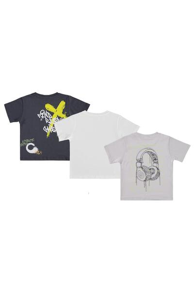 Civil Boys Slušalice Štampano set od 3 majice za uzrast 2-5 godina - standard...