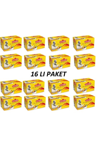 Çaykur ديمليك سوزين / أكياس شاي سياحية (5 جرام × 40) 200 جرام عبوة من 16 قطعة