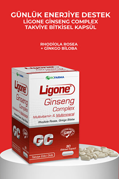 Ligone Ginseng Q10 Zerdeçal Multivitamin Multimineral 30 Kapsül
