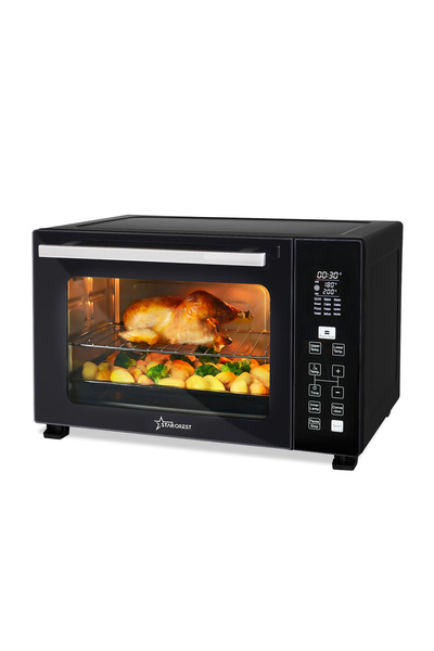 STARCREST Ηλεκτρικός φούρνος SO-3511BK, 35L, 1500W, Σούβλα, Συναγωγή, 12 Προγ...