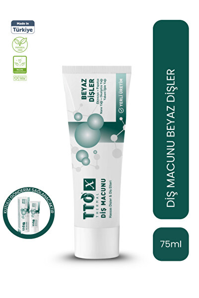 TTO X Hassas Dişler Ve Diş Etleri İçin Beyazlatıcı Diş Macunu 75ml