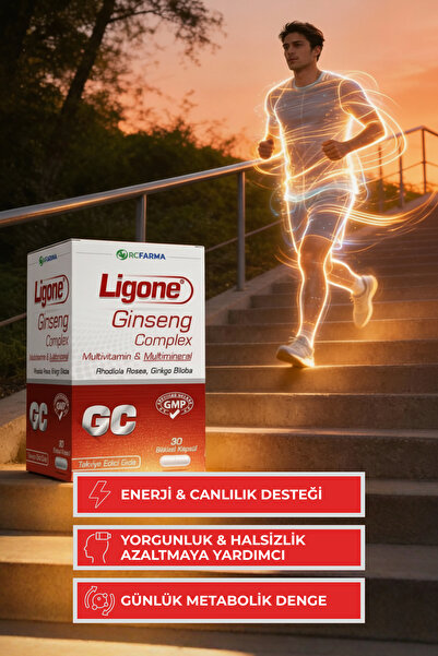 Ligone Ginseng Q10 Zerdeçal Multivitamin Multimineral 30 Kapsül