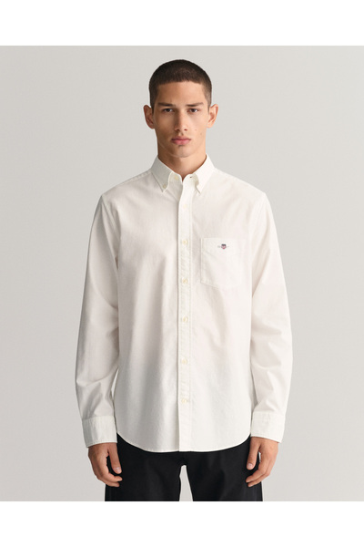 Gant Erkek Beyaz Regular Fit Gömlek