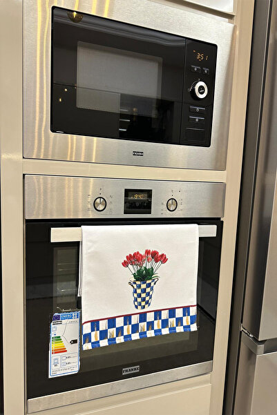 DEKOMOD Dekoratif Mutfak Pamuklu Fırın Havlusu Özel Desenli Etnik Model 35x50...