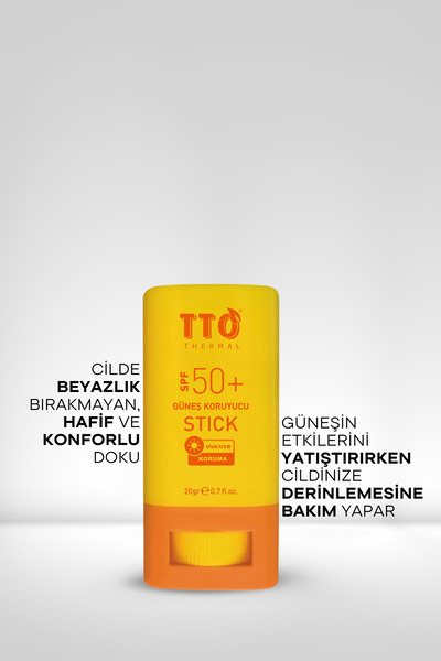 TTO Güneş Koruyucu Stick SPF 50 - UVA/UVB Yüksek Koruma