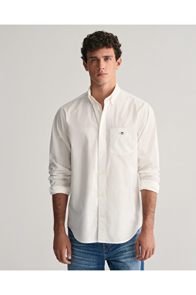 Gant Erkek Beyaz Regular Fit Gömlek