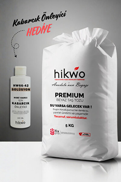 Hikwo Premium Taş Tozu - Hızlı Donan Profesyonel Taş Tozu - Mumluk Döküm Beto...