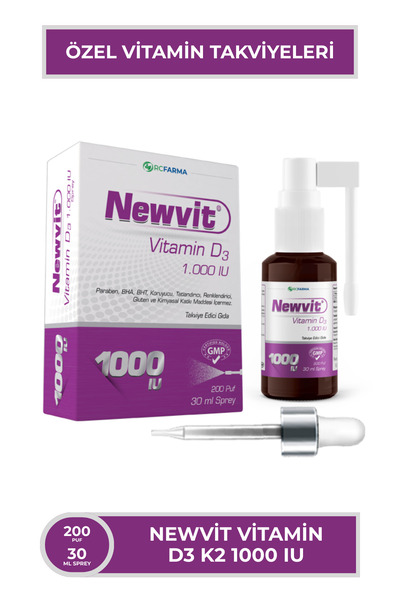 Newvit Vitamin D3 1000 IU Sprey / Damla 30 ml