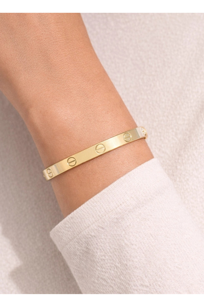 REDMOON GOLD 22 Ayar Altın Çivi Modeli Kelepçe Bilezik 12.29 GR KLP2307