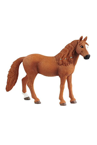 SCHLEICH ειδώλιο, γερμανική φοράδα που ιππεύει πόνυ