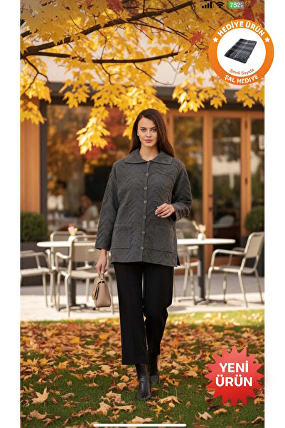 larocci Γυναικείο αμάνικο μακρύ γιλέκο με σχέδιο και φερμουάρ