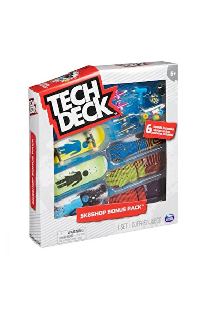 Tech Deck Set de 6 mini skateboard-uri, Tech Deck, Pachet Bonus, Fată