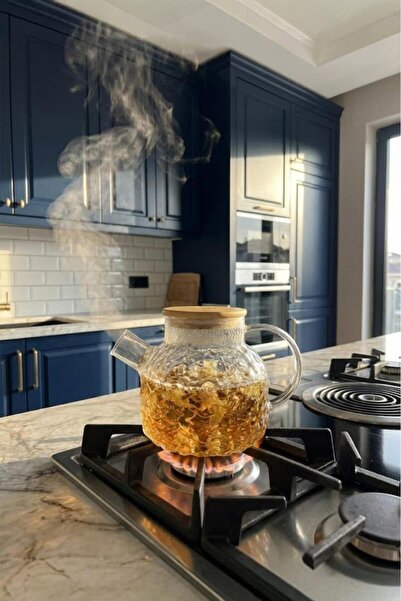 Bambum Juliet - Bambu Kapaklı Cam Demlik 1000ml